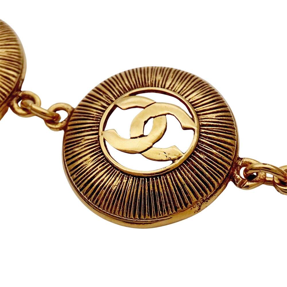 CHANEL Gold Logo Charm Bracelet - Picture 5 of 10